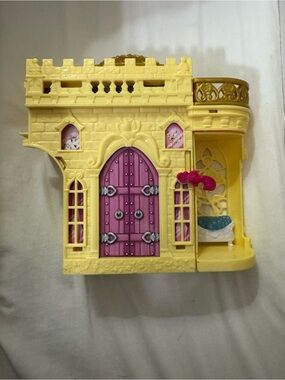 Disney Belle Yellow and Pink Princess Castle Playset
